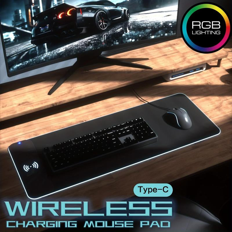 Wireless Charging RGB Gaming Mouse Pad